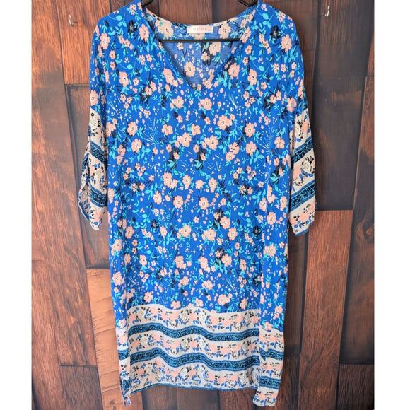 Women's Halife boho knee length shift dress size XL - Picture 1 of 4